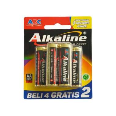 Baterai Alkaline Size AA Isi 6