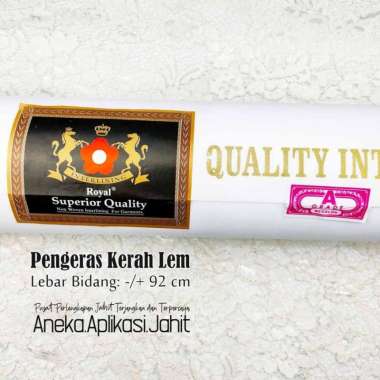 KAIN KERAS KERAH BINTIK KOI LEM PER METER