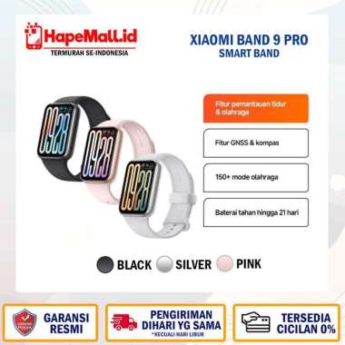 XIAOMI BAND 9 PRO GARANSI RESMI XIAOMI INDONESIA TERMURAH Pink