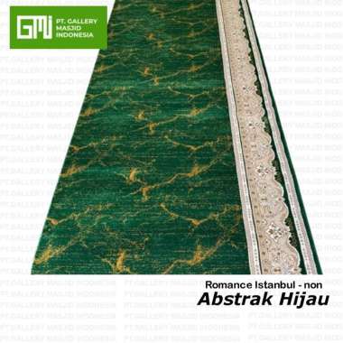 PT GMI - Karpet Masjid Lembut Empuk Tebal 21mm Romance Istanbul Warna Gold / Emas / Merah / Hijau Ab