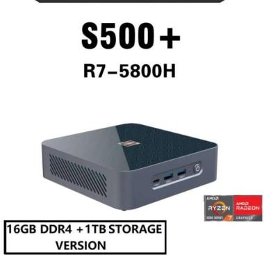 MINI PC MOREFINE S500 PLUS - AMD Ryzen7 MINI PC - 16GB RAM 1TB ROM