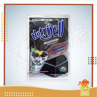 NA Nutrijell Ekonomis Jelly Powder / Nutrijel Jely Rasa Coklat Buah Kelapa Muda / Tepung Serbuk Bubu