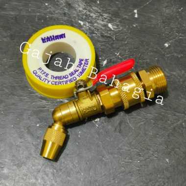 Nozel cuci ac Bengkok steam Kran Nozzle Quick Release M22 Jet Cleaner