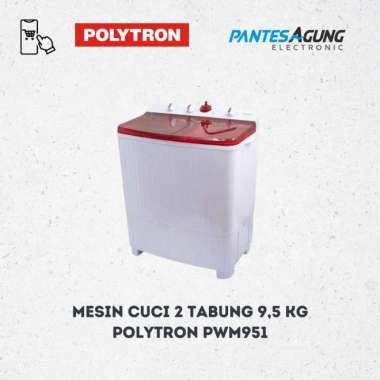 Mesin Cuci Polytron 2 tabung 9 kg PWM951 PWM 951