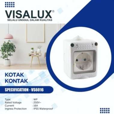 Visalux Stop kontak Kotak waterproof VS6016 outdoor