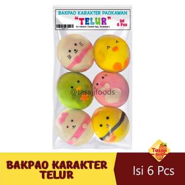 Bakpao Karakter PaoKawan Telur Isi 6 Pcs