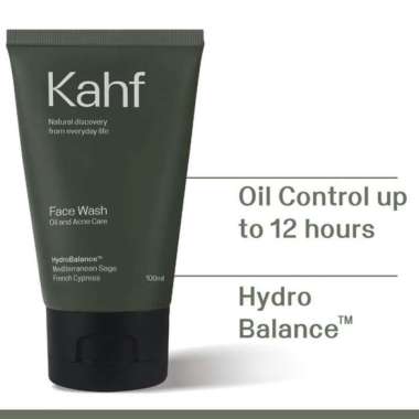 Kahf Face Scrub sabun cuci muka pria 100ml oil&acne/Hijau