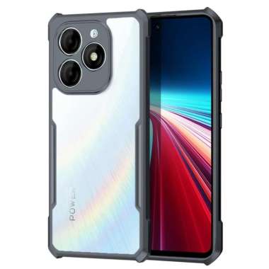 Promo Case Transparan ITEL P55 NFC Terbaru Softcase Clear Back Cover ITEL P55 NFC Hitam
