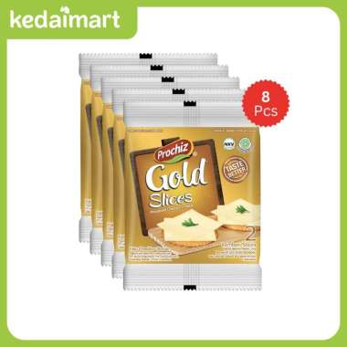 Prochiz Keju Gold Slice 2s Renceng Isi 8