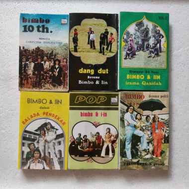 kaset pita indo lawas BIMBO & IIN sepaket 6 kst