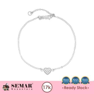 Gelang Emas Cassano Mika White Gold 17K Semar Nusantara