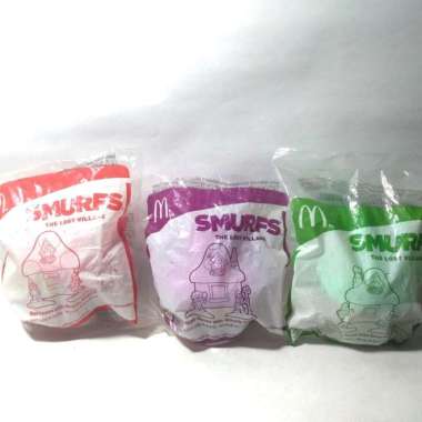 Smurf The Lost Village Happy Meal Mcdonald Mcd Rumah House Unik Toys