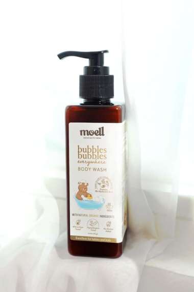Moell Bubbles Bubbles Everywhere Body Wash 185gr/ Sabun bayi / Sabun natural organik