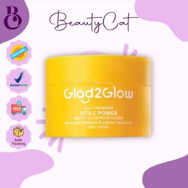 GLAD2GLOW JEJU TANGERINE VITA C POWER BRIGHT GLOW MOISTURIZER / GLAD2GLOW VIT C MOISTURIZER NEW