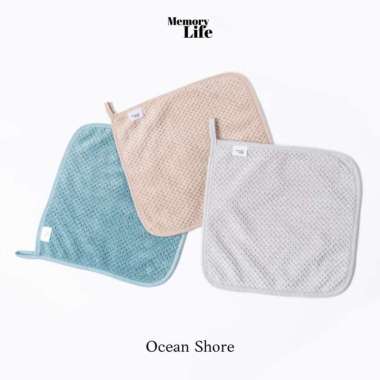 MemoryLife - Little Croffle Washcloth | Handuk Mini 3pcs Handuk OCEAN SHORE