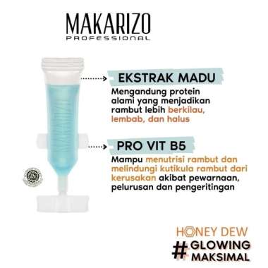 Makarizo Professional Honey Dew Nutriv Serum/ Restructuring Serum/ 5 ml - Vitamin Rambut / Hair Seru