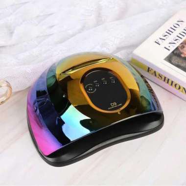 Pengering Kutek Kuku UV LED Nail Lamp Dryer 150W 57 LED D9 Pembersih Lengkap Pitek Halal Kaki Hitam 