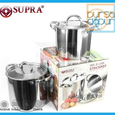 Supra Stainless Steel Stockpot Set 2 Pcs ( 8 Qt / 12 Qt )