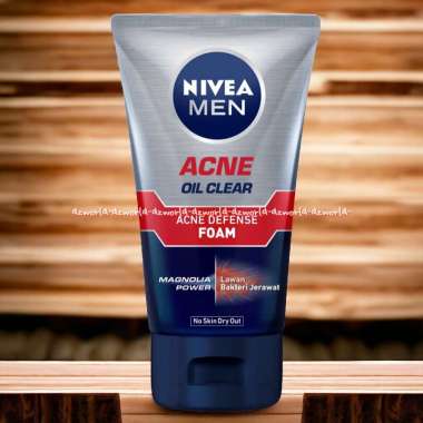 Nivea Men 100ml Acne Defense Foam Magnolia Power Sabun Pembersih Muka Pria Jerawat Berjerawat Nivea