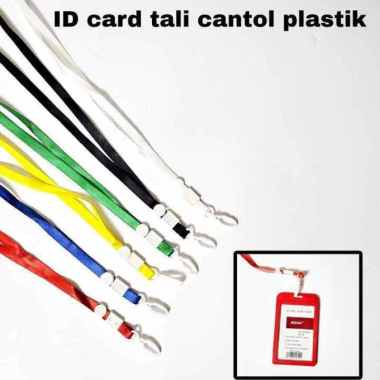 Tali Id card idcard nametag name tag ( Kait dan Jepit ) JEPIT 25PC