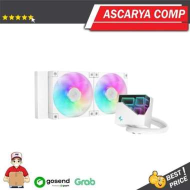 Deepcool LT240 ARGB 240mm High-Performance AIO CPU Cooler putih