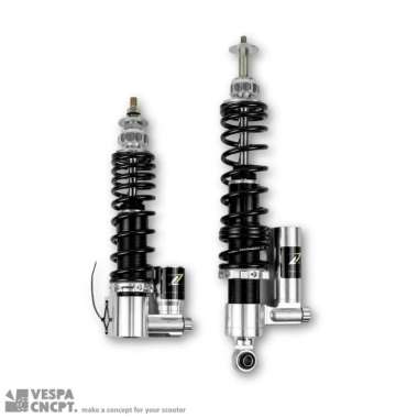 Shockbreaker Zelioni Silver Set Depan Belakang Vespa Sprint Primavera