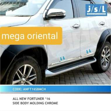 JSL side body molding / list body samping chrome Fortuner Vrz Trd