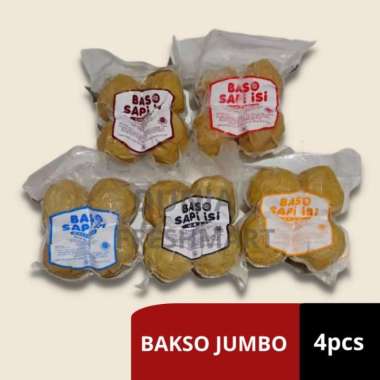 BAKSO SAPI JUMBO CINCANG/URAT/RAWIT/KEJU/MOZARELLA ISI 4Btr BASO SAPI CINCANG