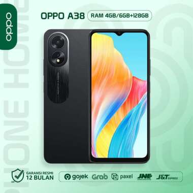Oppo A38 LTE RAM 6GB/4GB + 128GB | Helio G85 Chip - Garansi Resmi RAM 6GB Gold