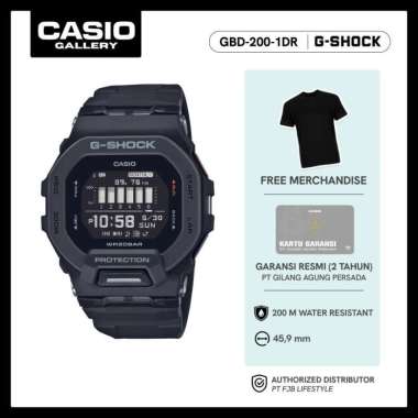 G-Shock Jam Tangan Pria Digital Original GBD-200-1DR
