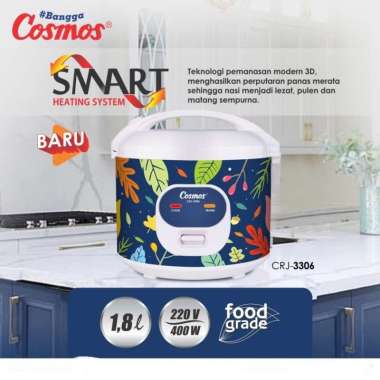 Rice Cooker Cosmos CRJ-3306 / CRJ3306 Kapasitas 1.8 Liter