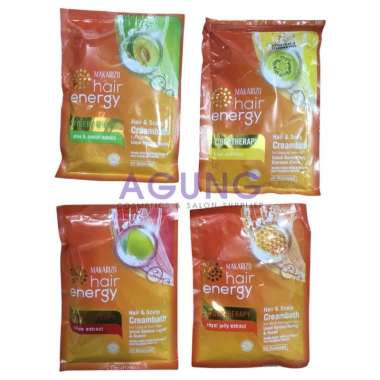 Makarizo Hair energy fibertherapy Creambath| 60ml 60g Royal jelly