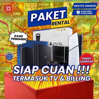 PAKET USAHA SONY PLAYSTATION PS3 PS4 PS5 Lengkap Online Offline Full Games Permanen TV Billing + TV 