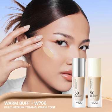 YOU Cloud Touch 3% Niacinamide Acne Defense Skin Tint SPF/PA+++50 20ml - Alas Bedak Foundation Cair