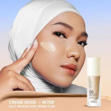 YOU Cloud Touch 3% Niacinamide Acne Defense Skin Tint SPF/PA+++50 20ml - Alas Bedak Foundation Cair