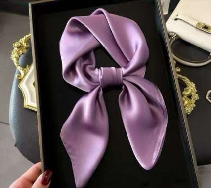 TOKO1973 ARIELLA 70x70cm SCARF POLOS Korean syal scarf leher scarf tas neck scarf bandana hijab PURP