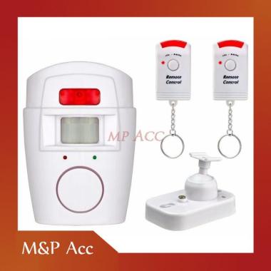 Alarm Anti Maling Infrared PIR Sensor Gerak dengan 2 Remote Control