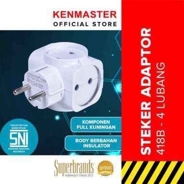 Kenmaster Steker 418B - Putih - STEK093