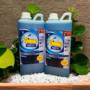 DETERJEN CAIR LAUNDRY RINSO 1 LITER NON STIKER rose fresh