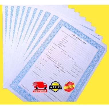 Surat DAFTAR RIWAYAT HIDUP & Surat lamaran Kerja/blangko Daftar Riwayat Hidup