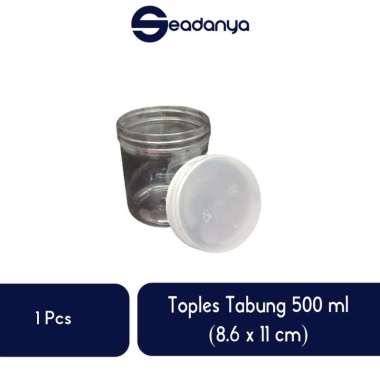 Toples Tabung 500 ml (8.6x11cm)-Toples Tabung/Toples Tabung Ukuran 500 ml (8.6x11cm)/Toples Tabung T