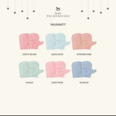 Little Palmerhaus Bamboo Wasmitt Sarung Tangan Waslap warna Random