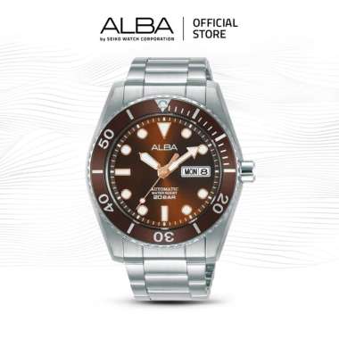 ALBA Jam Tangan Pria AL4289 Automatic Silver Stainless Steel Watch
