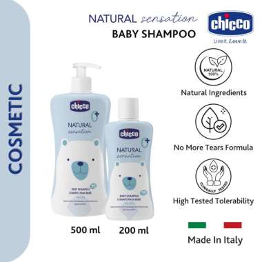 CHICCO Natural Sensation Baby Shampoo No More Tears / shampo bayi / sampo bayi tidak pedih di mata 5