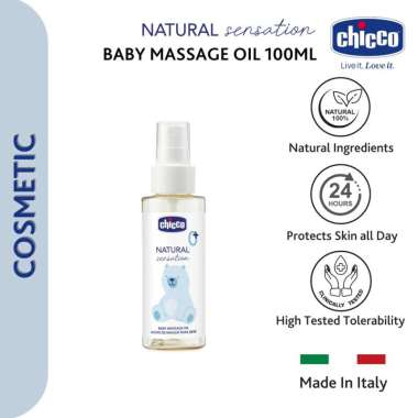 CHICCO Natural Sensation Baby Massage Oil 100ml / minyak pijat bayi
