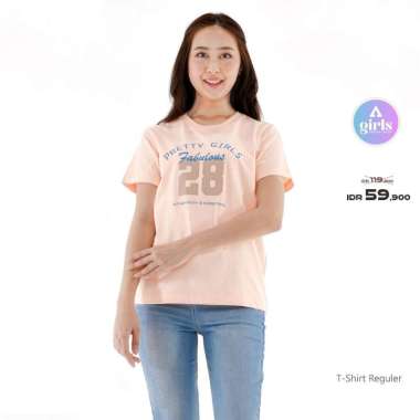 Aerostreet T Shirt Pretty Girls Peach Woman Kaos T-shirt 1B000 S