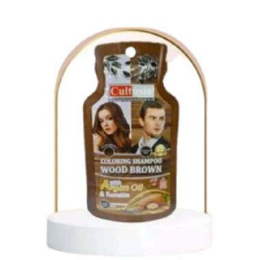 Brown CULTUSIA shampo perlindungan warna rambut