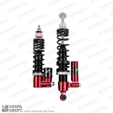 Shockbreaker Zelioni Red Set Depan Belakang Vespa Sprint Primavera