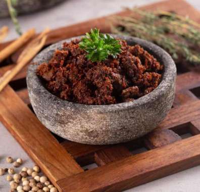 Rendang Suwir Kering Asli Padang Siap Saji