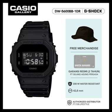 G-Shock Jam Tangan Pria DW-5600BB-1DR Original Digital